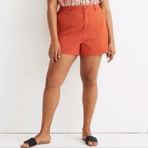 Madewell Camp Shorts in Fresh Chili